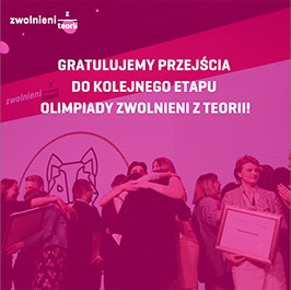 Plakat przejścia do kolejnego etapu