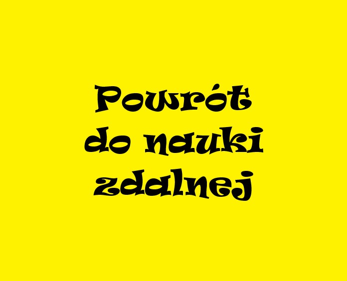 Powrót do nauki zdalnej