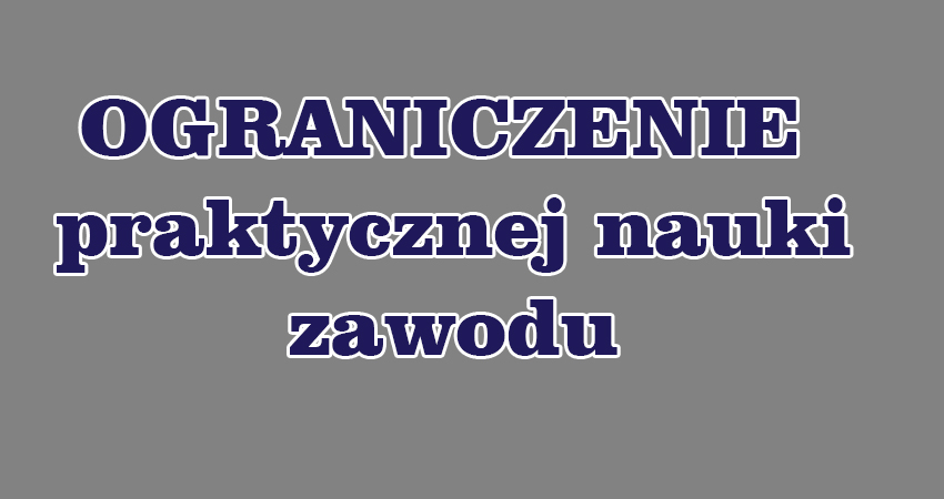ogrsniczenie nauki