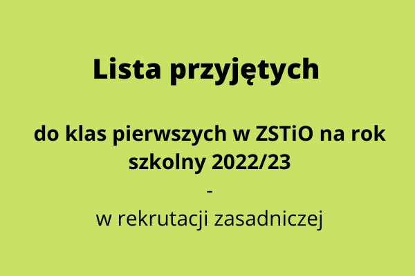 Lista przyjętych